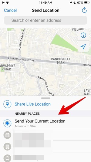Whatsapp Iphone Envoyer l'emplacement actuel